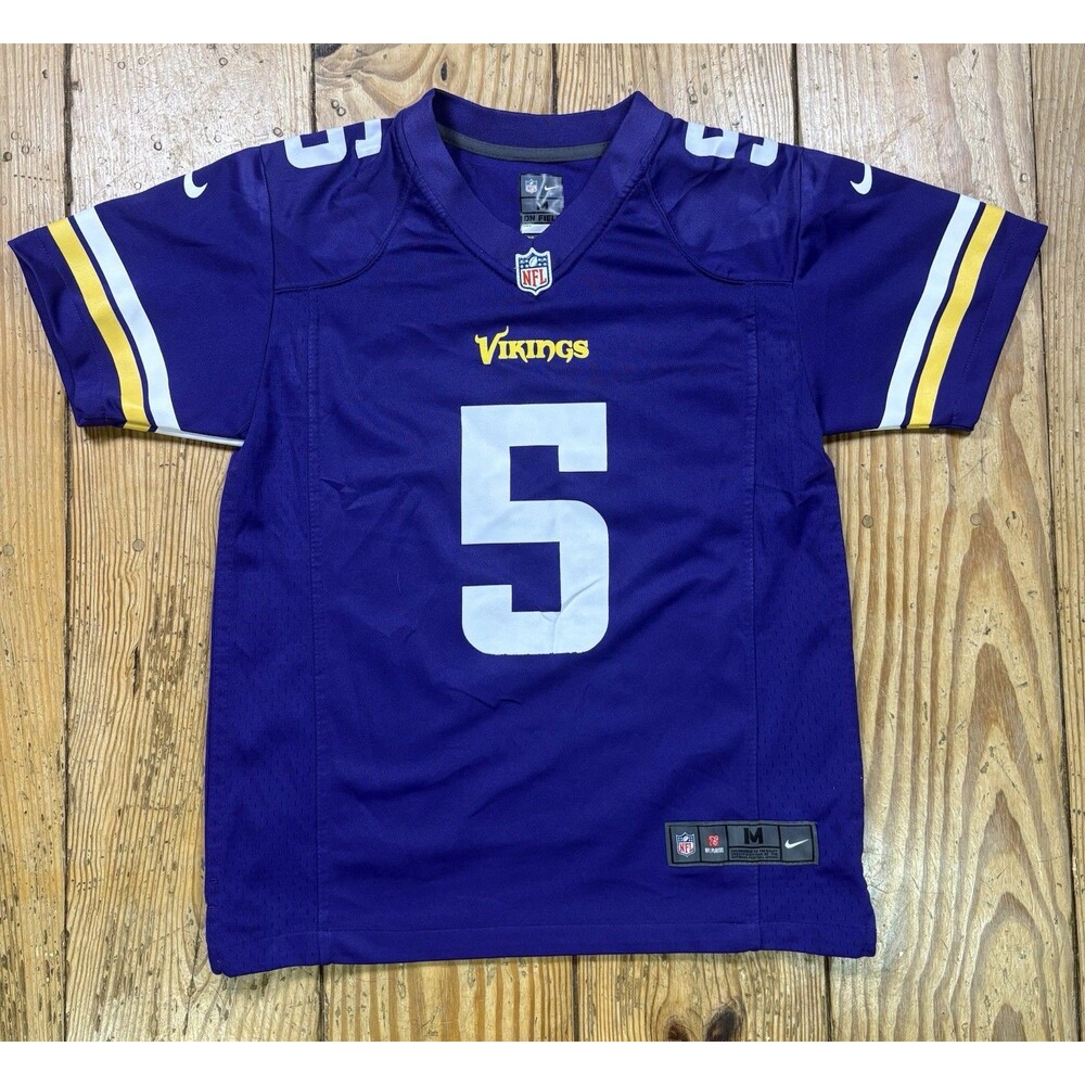 Nike Teddy Bridgewater Minnesota Vikings NFL On Field Jersey Youth M Purple Game